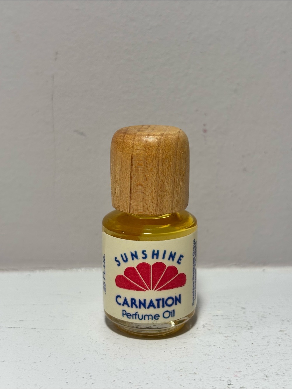 Sunshine Carnation Perfume Oil Vintage 70's .25 Fl Oz